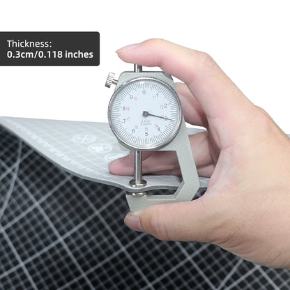 120x60cm PVC Cutting Mat - Double-Sided Gray-Black DIY Craft Board for Leather, Sewing & Desktop Projects