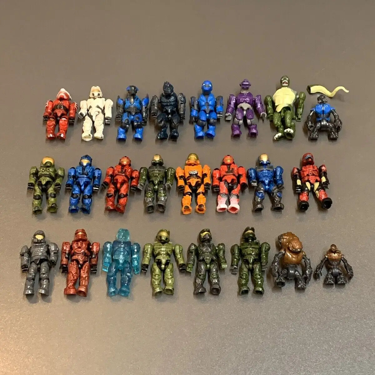 Mega Construx Lot – Master Chief, Elite, Grunt & MOTU He-Man Figures with Weapons