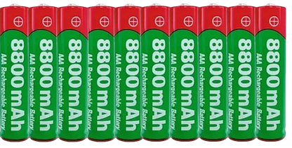 NEW 8800mAh Rechargeable AAA Alkaline Battery – 1.5V for Clocks, Mice, Computers, Toys & More