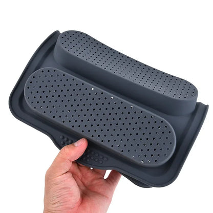 Food-Grade Silicone 4-Grid Bread Mold – Two-Color Rectangular Baking Pan for French Cakes, High-Temperature Resistant