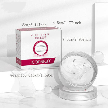 ICONSIGN Lash Glue Balm – Fast Fixing Eyelash & Brow Lifting, Waterproof Wax Beauty Makeup Tool