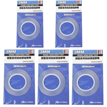 3/6mm Model Scribing Guide Tape – Hard Edge Push Line for Cutting Tools, Hobby & DIY Kit Accessories