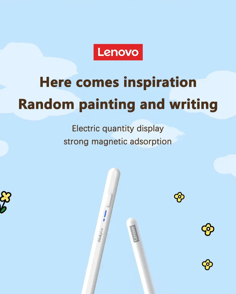 Lenovo Thinkplus BP16 Universal Stylus Pen – Touch Screen Pen for iOS, Android, Windows Tablets & Phones