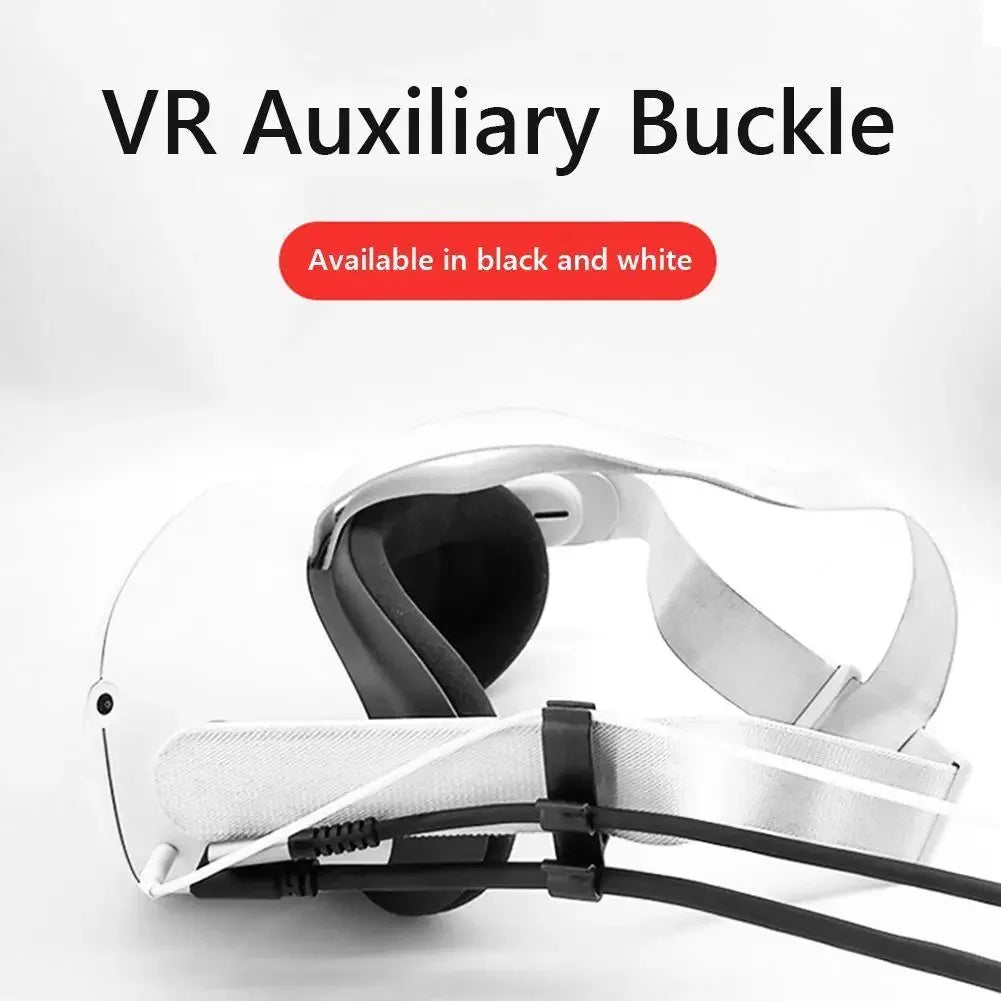 VR Data Cable Organizer – Wire Winder Clips & Buckle for Oculus Quest 2/Pico 3, Earphone Cord Holder