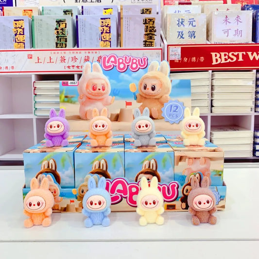 Mini Labubu Blind Box – The Monsters Heartbeat Macaron Enamel PVC Figurine Kawaii Tabletop Ornament Gift