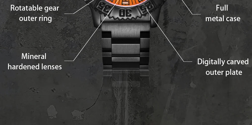 Addies Men's Military Watch - Luminous, Multi-Functional Quartz with Nylon & Steel Strap, Waterproof Outdoor Sports Watch