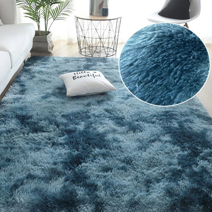 Gray Plush Velvet Area Rug – Soft Fluffy Anti-Slip Carpet for Living Room, Bedroom, Kids Room & Home Decor