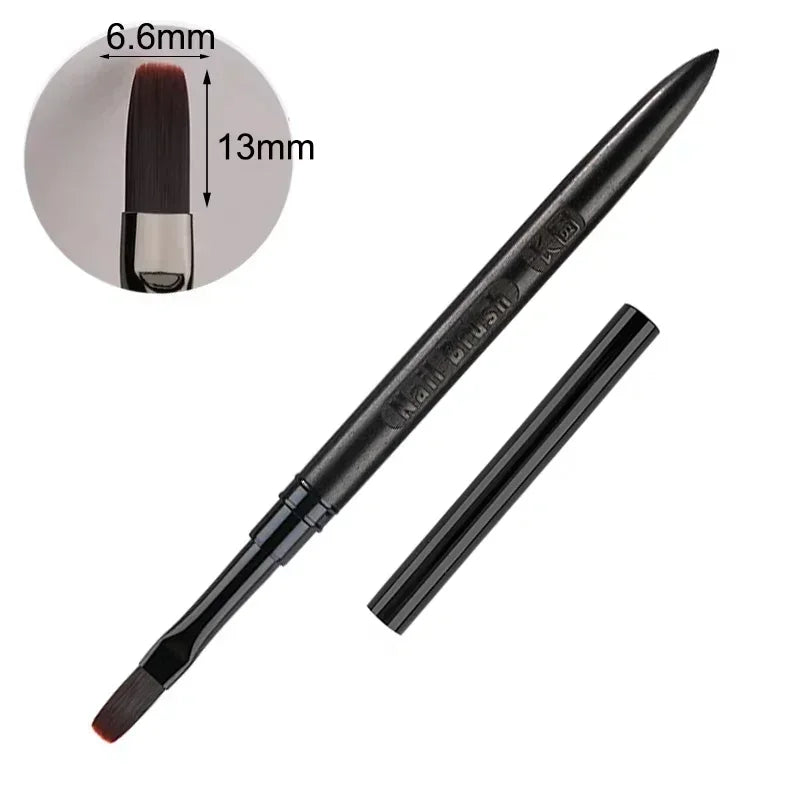 Wood Gel Painting Brush – Nail Art Brush for Gel Tip Extension, Acrylic Builder, UV Gel Nails Manicure Accessory