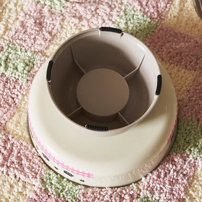 Elevated Stainless Steel Pet Bowl - Large Capacity Raised Food & Water Feeder for Cats & Dogs