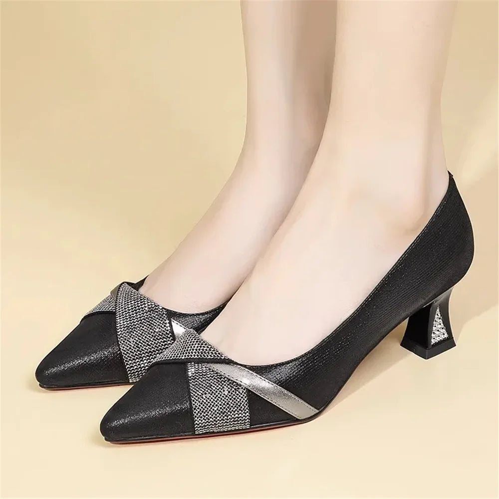 Cresfimix Women’s Pointed Toe Stiletto Heels – Beige High-Quality Spring Summer Shoes