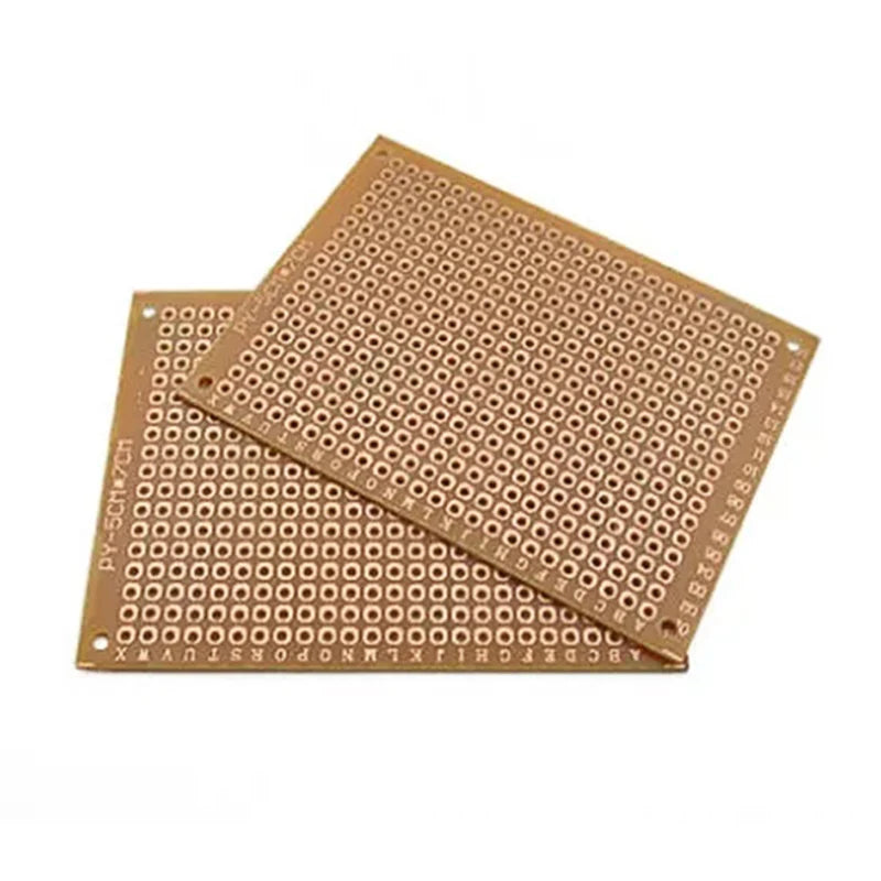 10PCS 5x7CM PCB Prototype Boards - Single Sided Universal Circuit Boards for DIY Electronics Projects