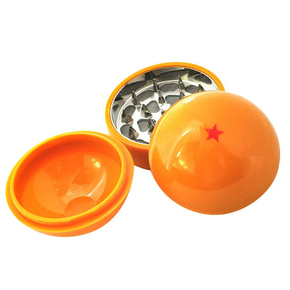 3-Layer Herb Grinder - Sharp Metal Teeth Tobacco Crusher with Pokeball Design Smoking Accessory
