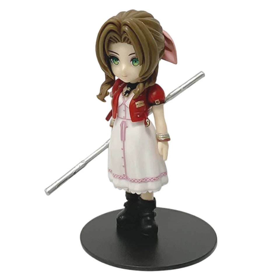 Anime 11-12cm Final Fantasy Figure Set – Cloud, Tifa, Aerith & Zack PVC Collectible Toy