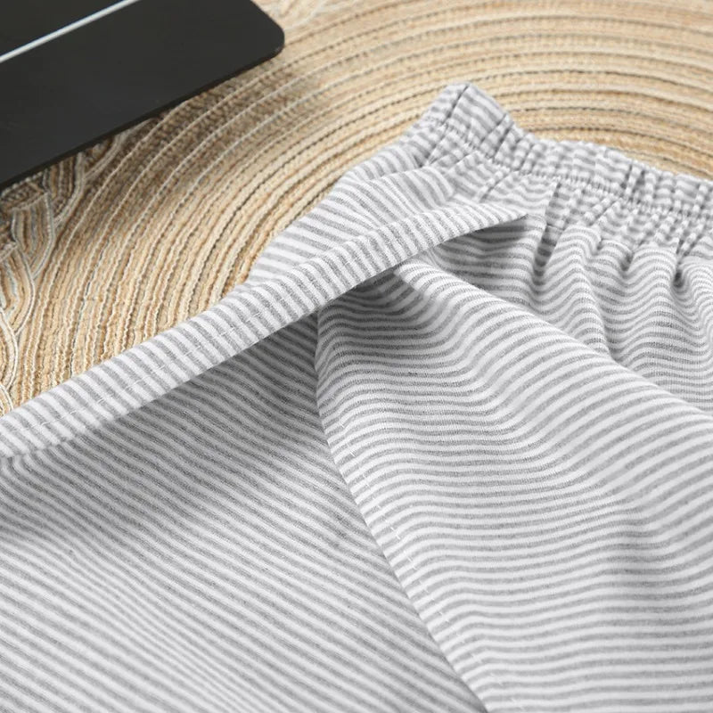 Women's Stripe 2-Piece Pajamas Set – Short Sleeve Top & Shorts Casual Sleepwear