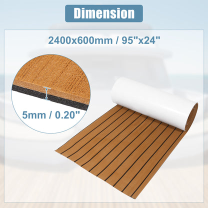 Uxcell EVA Foam Boat Flooring – Teak Foam Decking Marine Yacht Deck Mats (Multiple Sizes)