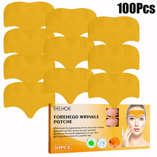 10-100pcs Forehead Wrinkle Patches — Anti-Wrinkle Gel Skin Care Patches for Natural Forehead Line Removal