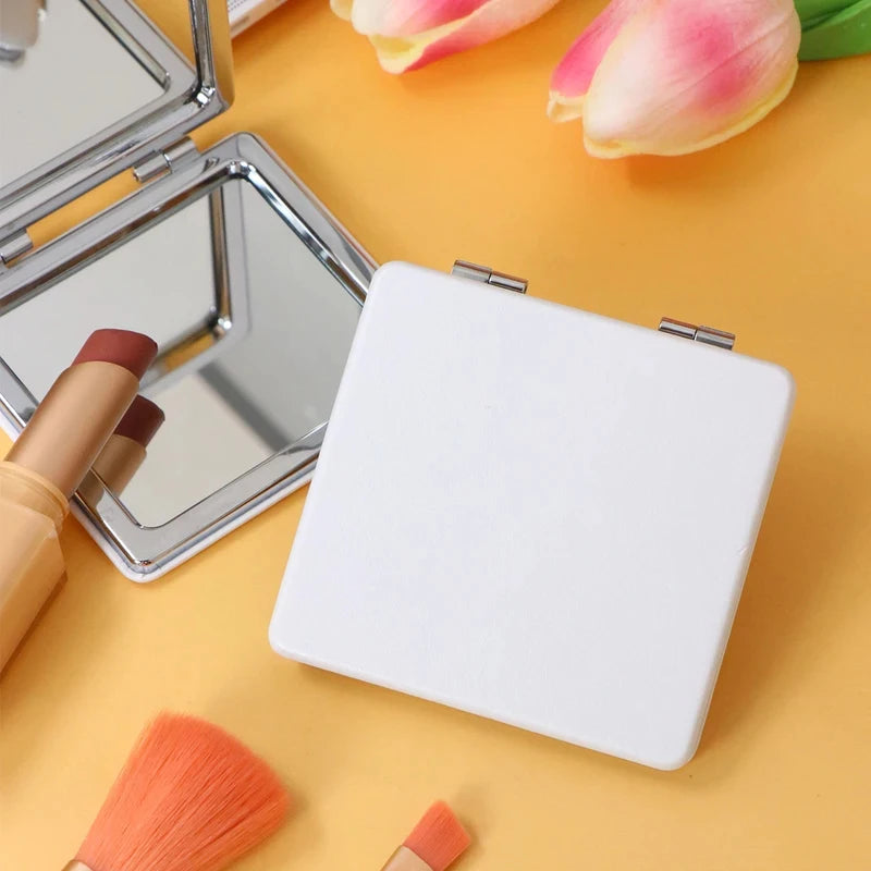Stainless Steel Folding Pocket Mirror - Small Exquisite Makeup Mirror, Anniversary, Valentine’s Day & Mom Gift
