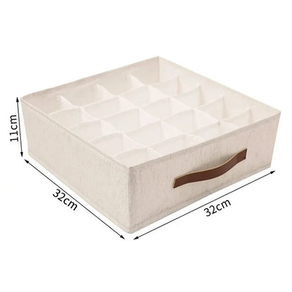 Underwear & Socks Cabinet Drawer Organizer – Wardrobe Storage Box for Clothes, Ties, Pants & Bras