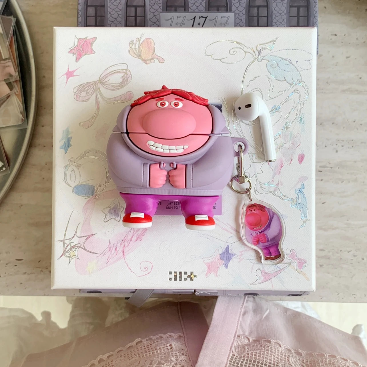 Inside Out Silicone Case for AirPods 1/2/3/4 & Pro/Pro 2 — Anger, Sadness, Embarrassment Cartoon Earphone Cover