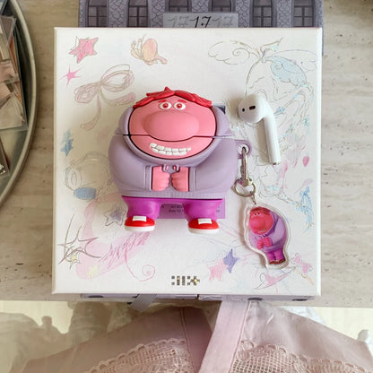 Inside Out Silicone Case for AirPods 1/2/3/4 & Pro/Pro 2 — Anger, Sadness, Embarrassment Cartoon Earphone Cover