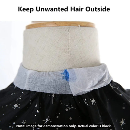 Salon Professional Neck Paper: Black Barber Hairdresser Roll for Cutting and Dressing - Hairdressing Collar Accessory for Necks Covering