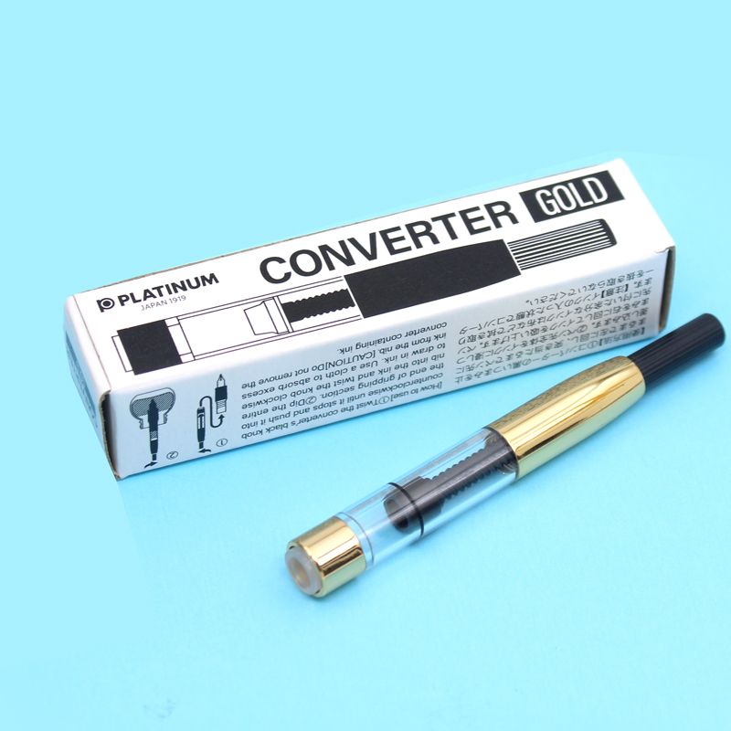 PLATINUM Fountain Pen Ink Converter – Original Draw Ink Feeder for Ink Bottles, School & Office Use