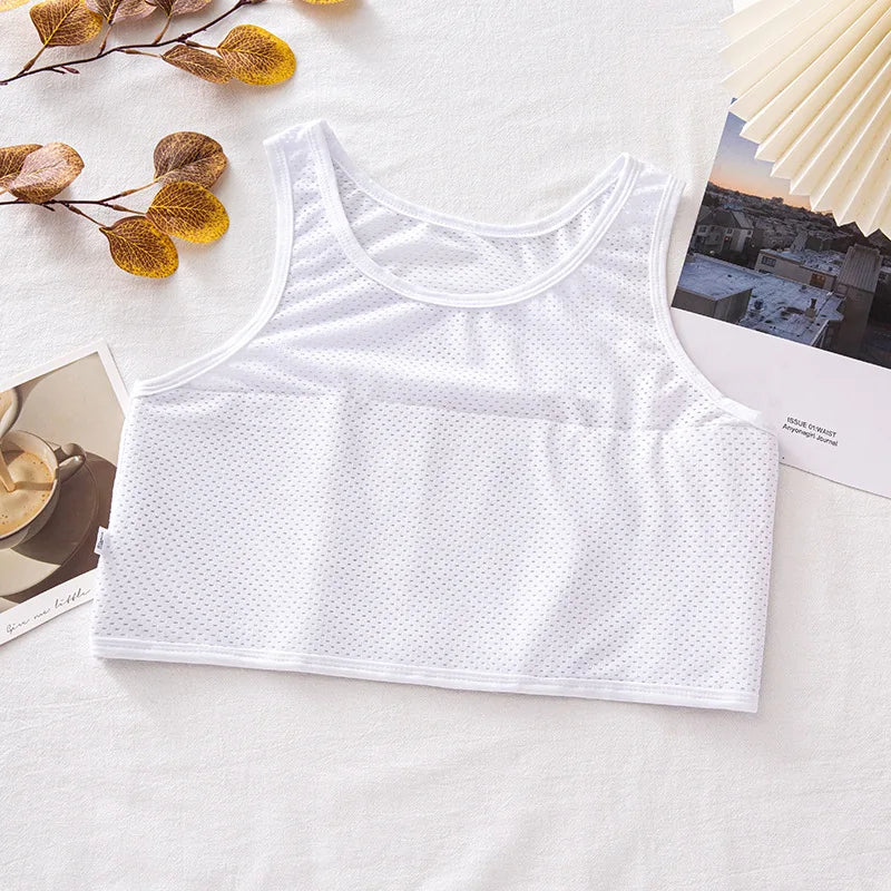 Hollow Out Breathable Chest Binder – Women’s Lesbian FTM Corset Vest, Summer Thin Tank Top Shaper Bustier