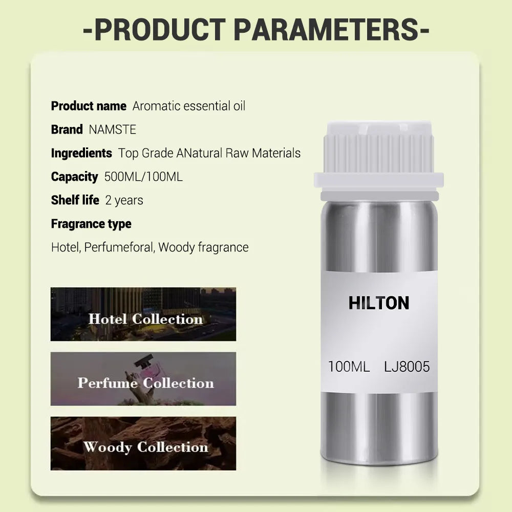 100ML Hotel Perfume Oil – Essential Oil Aromatic Fragrance, Home Air Freshener & Aroma Diffuser Oil