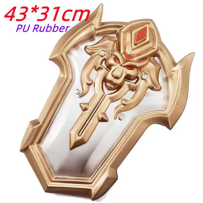 1:1 Breath of the Wild Link Shield – PU Rubber Cosplay Weapon Toy & Halloween Prop