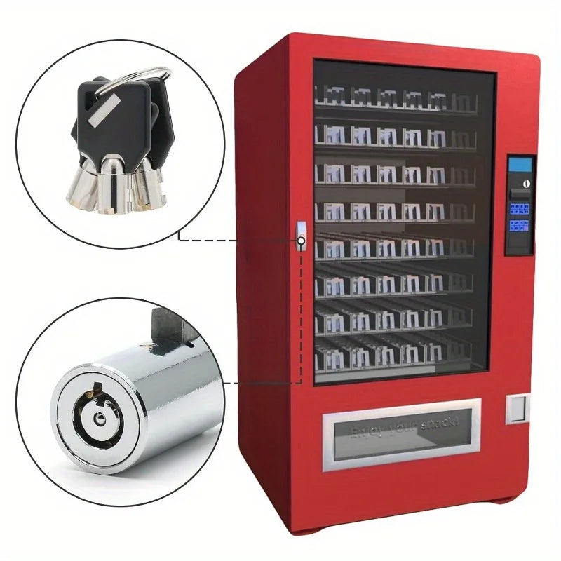 Universal Vending Machine Security Lock Set - Keyed Alike Tubular Keyway Lock