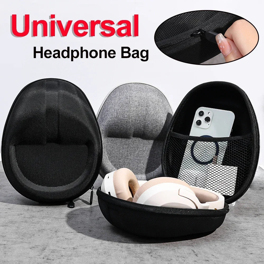 Shockproof EVA Headphone Case for Sony WH-1000XM4 – High-Capacity Protective Storage Bag for Earphones & Headsets