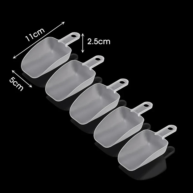 5/10PCS Plastic Ice & Food Scoops — Kitchen Measuring Shovels for Flour, Candy, Ice Cream, and Party Use