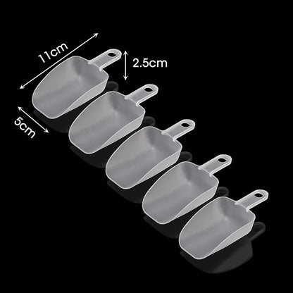 5/10PCS Plastic Ice & Food Scoops — Kitchen Measuring Shovels for Flour, Candy, Ice Cream, and Party Use