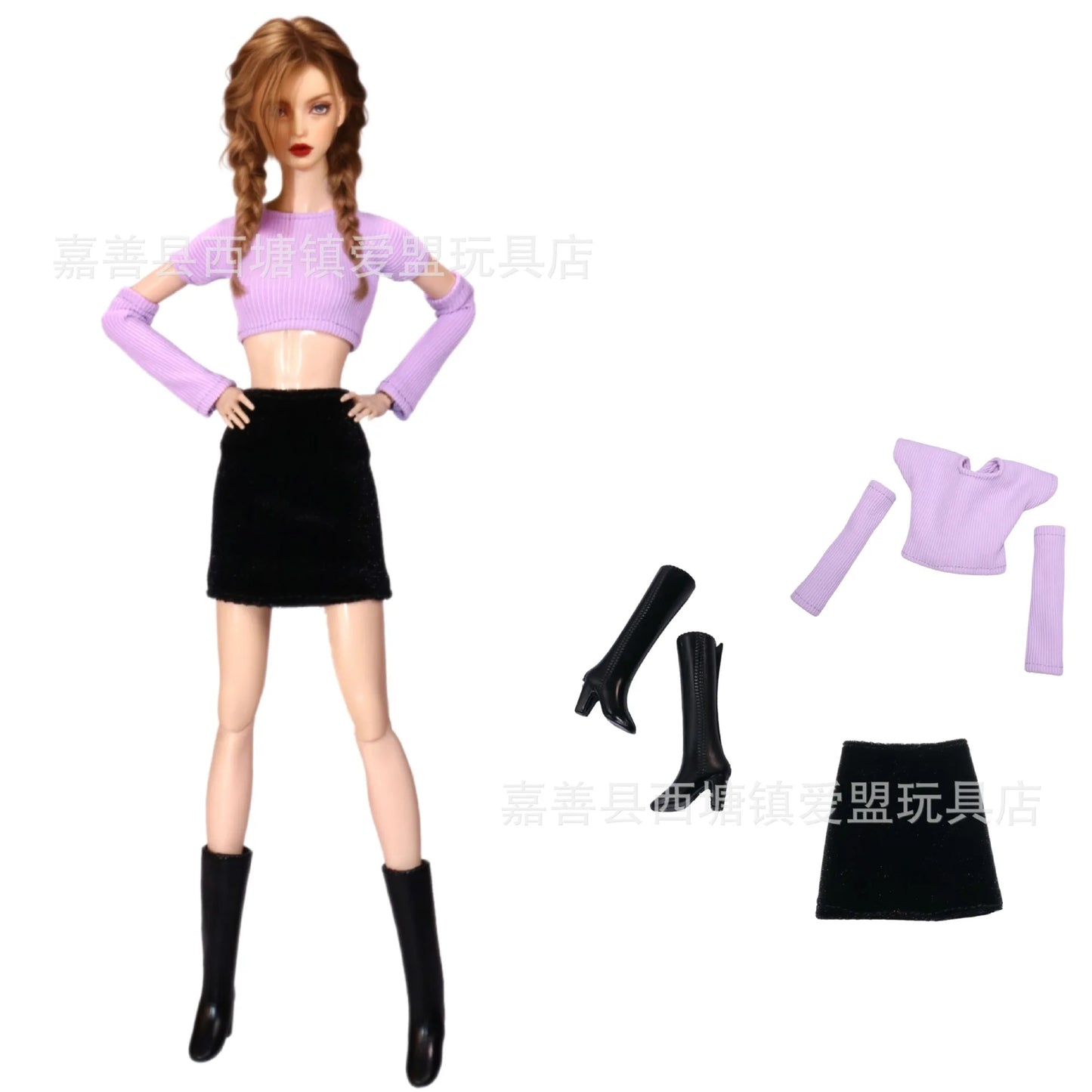 Doll Clothes for 30cm Barbie – Skirt, Outerwear, Pants & Shoes Accessories