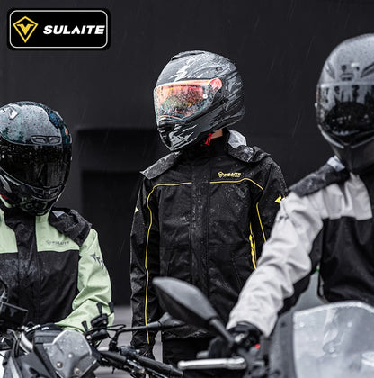 Waterproof Motorcycle Raincoat Suit – Men & Women Moto Raincoat Jacket & Pants Set for Bikers