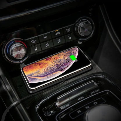 Wireless Charger Car Dock Pad - Fast Charging for iPhone 15, 14, 13, 12, X Pro Max & Samsung S9, S8 - Universal Phone Car Charger