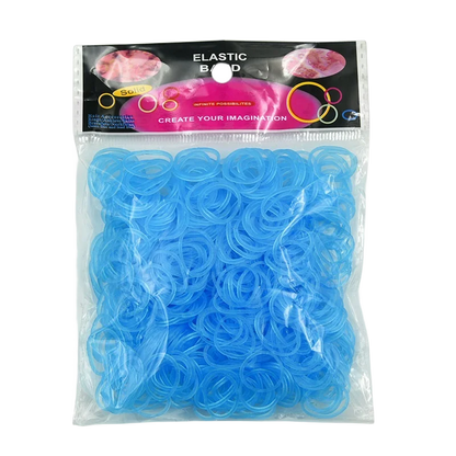600pcs Glow-in-the-Dark Loom Band Kit – Colorful DIY Bracelet Making Set with Beads & Accessories for Friendship Crafts