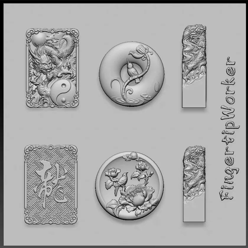 Snake Lolita Bow, Mushroom, Rose, Lotus, Bear 3D Acrylic Nail Mold - DIY Silicone Nail Decorations & Nail Art Products
