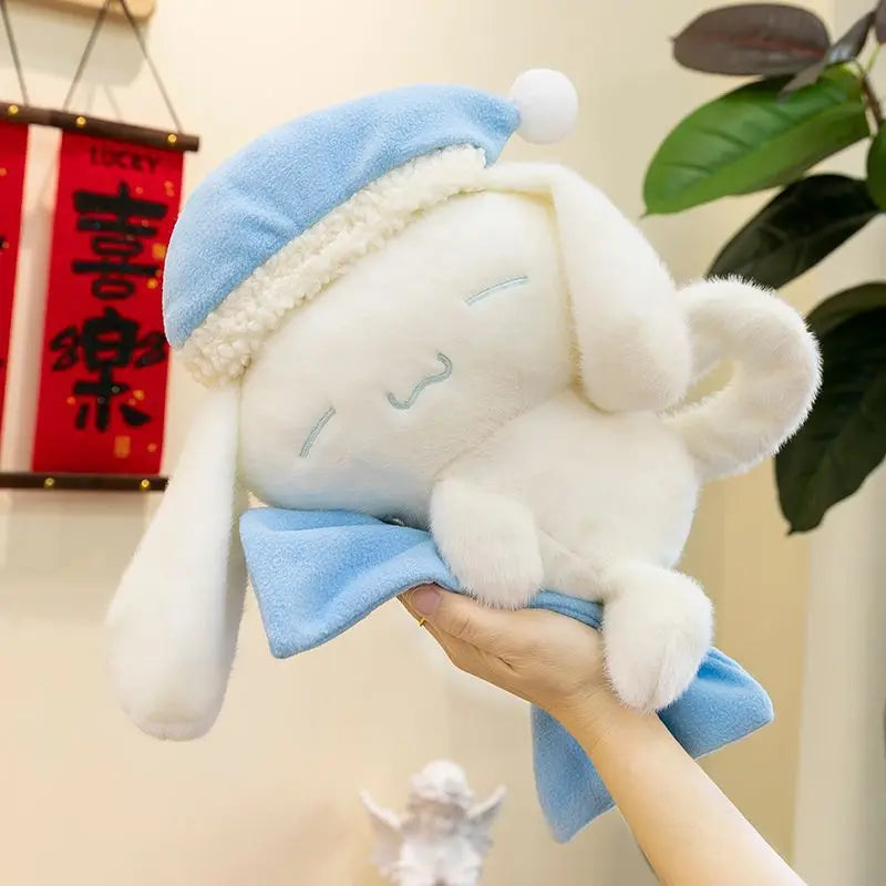 Cinnamoroll Sleeping Plush Pillow - Soft Huggable Stuffed Animal & Cute Bedroom Gift