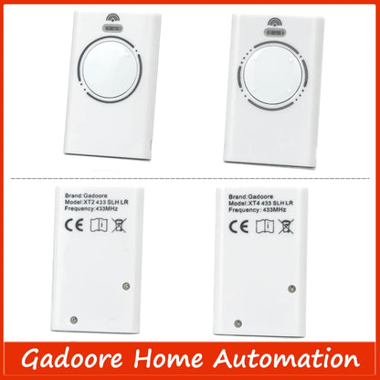 Gadoore XT2 XT4 433MHz SLH LR Garage Door & Gate Remote | Compatible with XT2/XT4 SLH & SLH LR