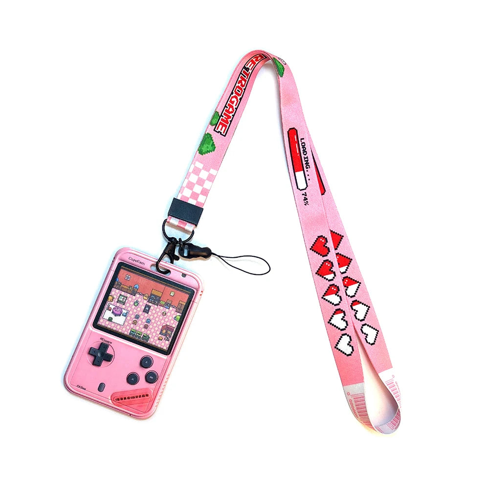 Vintage Tape ID Card Holder with Hanging Rope – Mobile Phone & Chest Card Lanyard