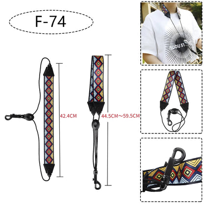 Saxophone Neck Strap - Adjustable Leather Universal Fit for Soprano, Alto, Tenor Sax with Secure Closed Hooks