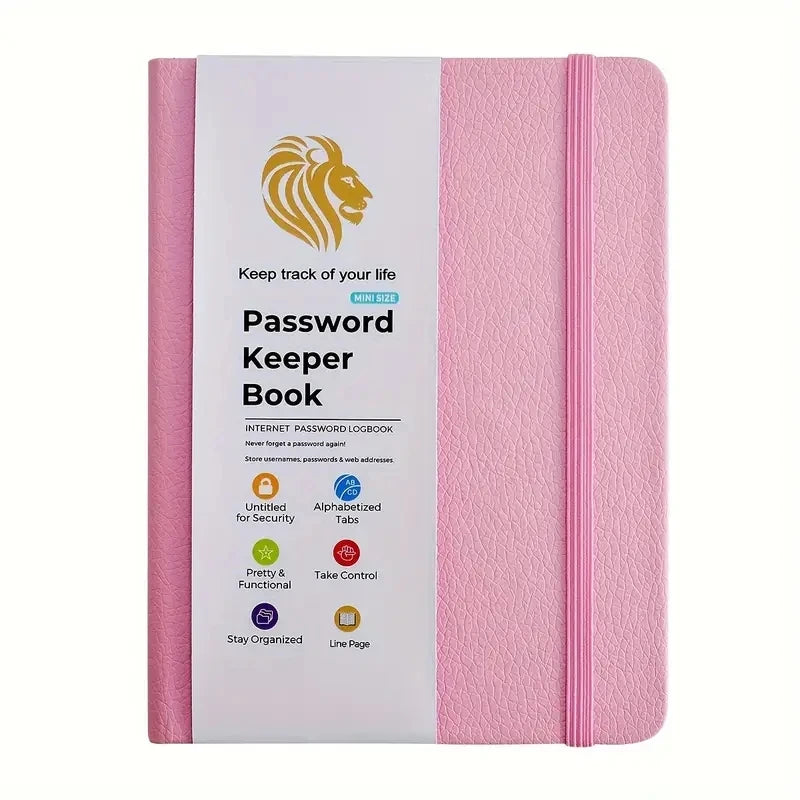 4-Password Book with Alphabetical Tabs – Internet Address & Password Keeper Logbook for Organized Note Keeping