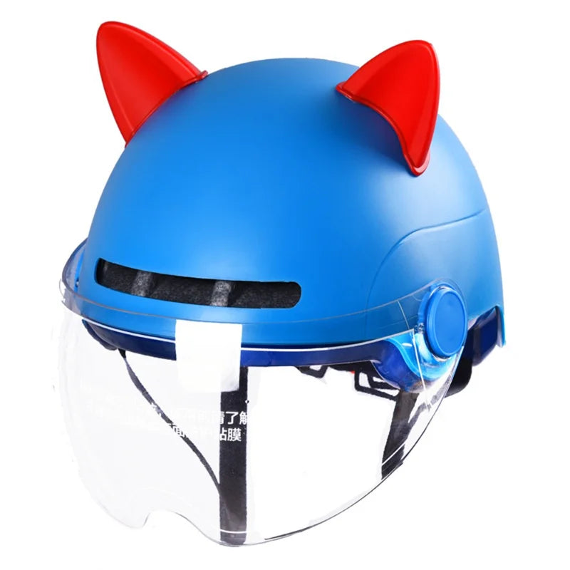 Cute 3D Cat Ears Helmet Decoration - Universal Motorcycle/Electric Car Styling Stickers - Cycling Helmet Decor Accessories