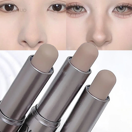 Moisturizing Matte Contour Stick - Waterproof Concealer Highlighter for 3D Nose Shadow Face Sculpting Makeup