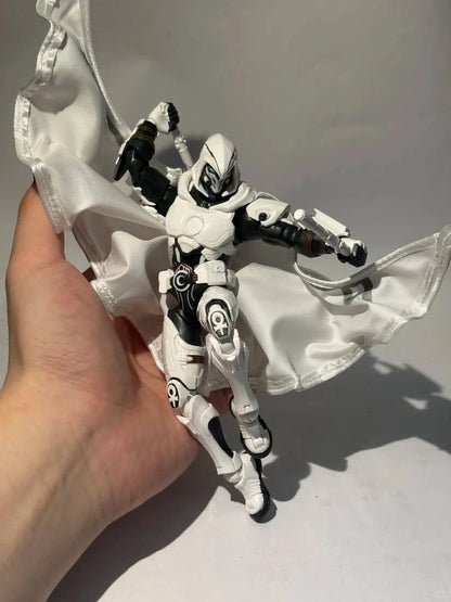 Blokees Moon Knight Action Figure - Assembleable Movable Collectible Display Model for Fans & Gifts