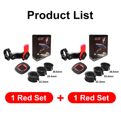QUAD-LOCK Motorcycle & Bike Phone Holder — 360° Rotatable Navigation Stand with Secure Mount Bracket
