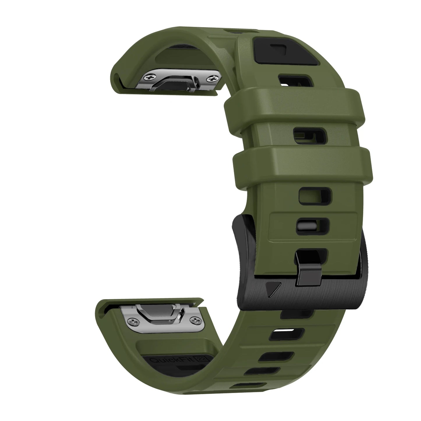 QuickFit Silicone Watch Strap – 22/26mm Band for Garmin Fenix 8/7/6/5, Epix Pro, Instinct 2, Enduro 3