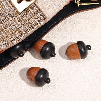 Mini Wood Acorn Pendant Box - 5/1Pcs Portable Multi-Purpose Rescue Pill Case & DIY Storage Container