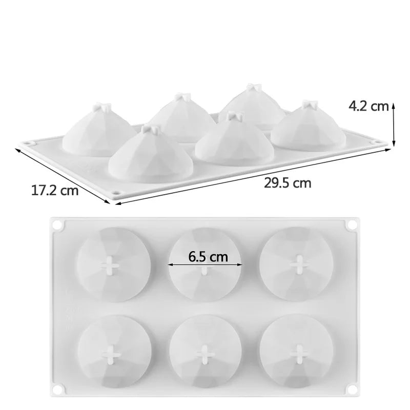 Fruit & Heart Silicone Cake Mold — Geometry Chocolate, Ice Cube, Biscuit & Jelly DIY Baking Set for Pudding & Birthday Gifts